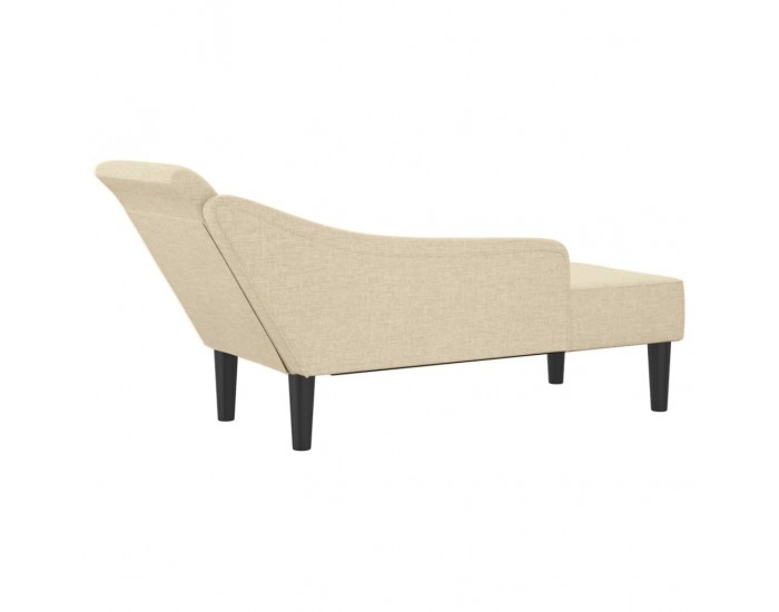 Sonata H Кушетка с възглавници, кремава, текстил