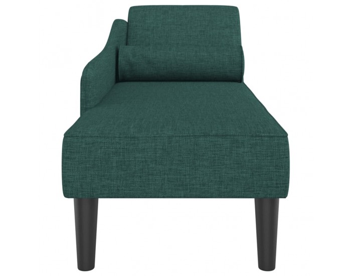 Sonata H Кушетка с възглавници, тъмнозелена, текстил