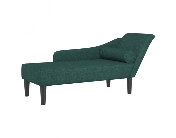 Sonata H Кушетка с възглавници, тъмнозелена, текстил