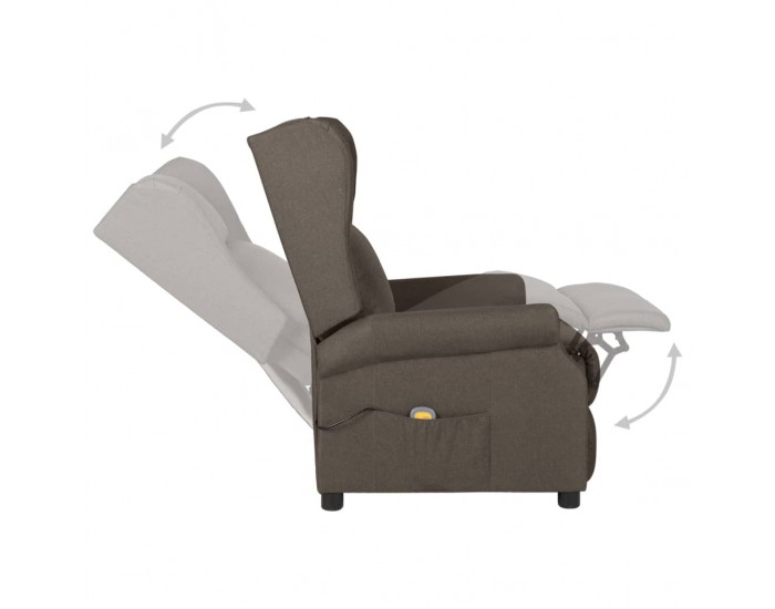 Sonata H Масажен стол, кафяв, текстил