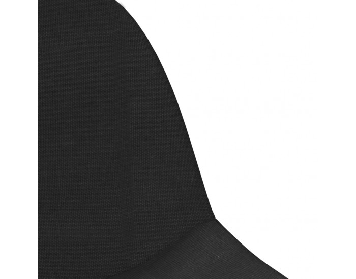 Sonata H Бар табуретки, 2 бр, черни, текстил