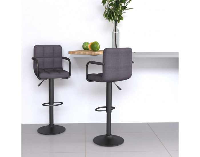 Sonata H Бар табуретки, 2 бр, таупе, текстил Sonata H Бар табуретки, 2 бр, таупе, текстил