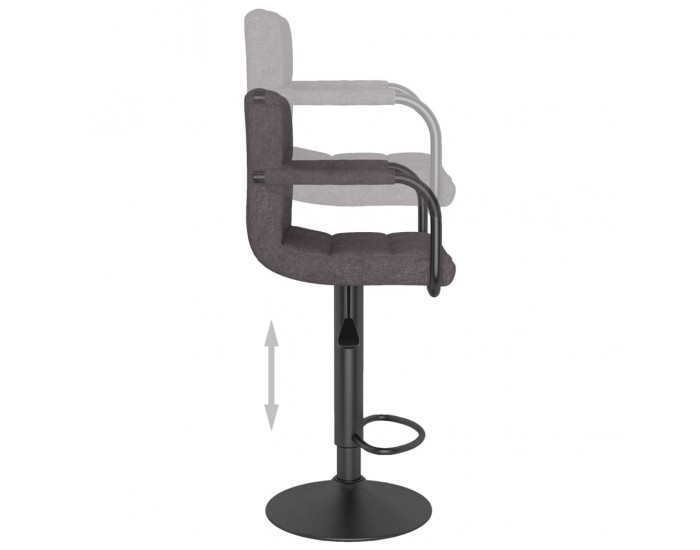 Sonata H Бар табуретки, 2 бр, таупе, текстил Sonata H Бар табуретки, 2 бр, таупе, текстил