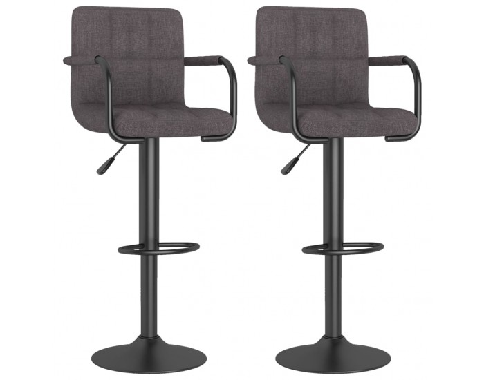 Sonata H Бар табуретки, 2 бр, таупе, текстил Sonata H Бар табуретки, 2 бр, таупе, текстил