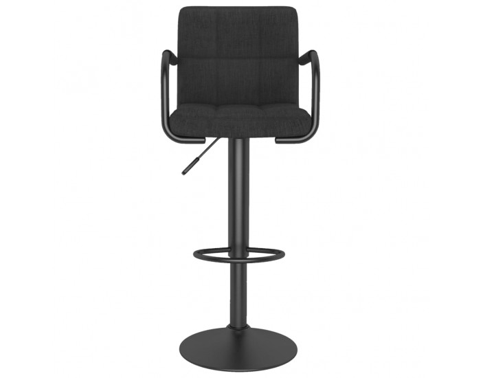 Sonata H Бар табуретка, черна, текстил