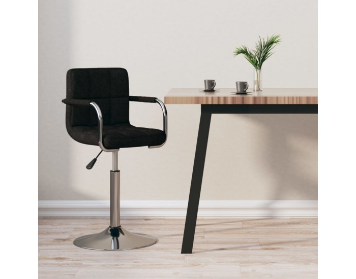 Sonata H Бар табуретка, черна, текстил