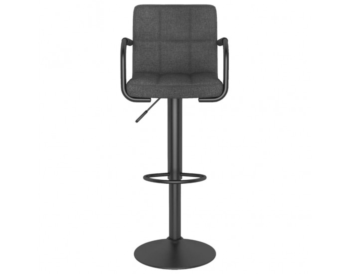 Sonata H Бар табуретки, 2 бр, тъмносиви, текстил