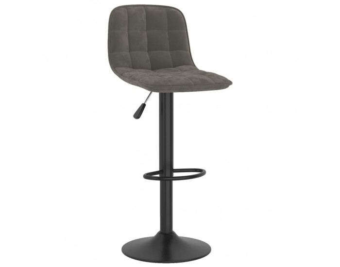 Sonata H Бар табуретка, тъмносива, кадифе Sonata H Бар табуретка, тъмносива, кадифе