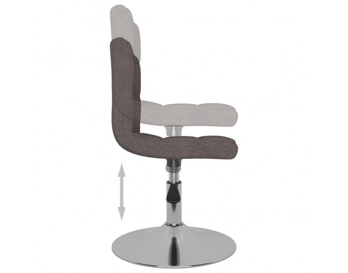 Sonata H Въртяща се бар табуретка, таупе, текстил