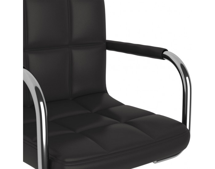 Sonata H Бар табуретка, черна, изкуствена кожа Sonata H Бар табуретка, черна, изкуствена кожа