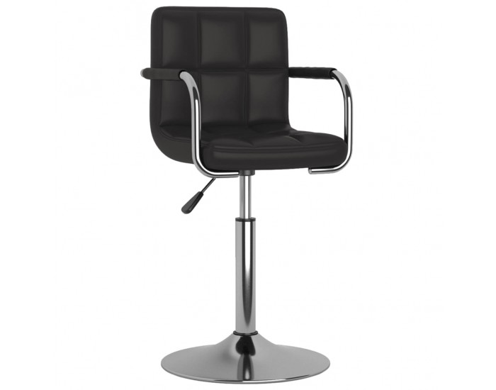 Sonata H Бар табуретка, черна, изкуствена кожа Sonata H Бар табуретка, черна, изкуствена кожа