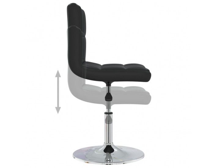 Sonata H Бар табуретка, черна, изкуствена кожа