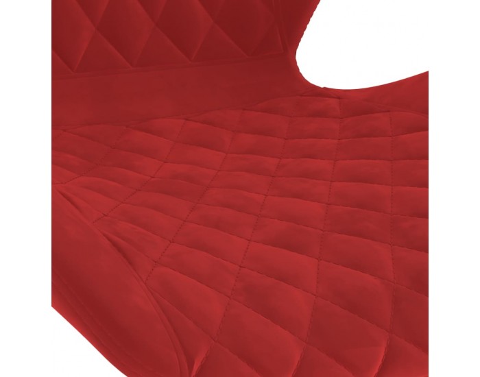 Sonata H Бар табуретки, 2 бр, виненочервени, кадифе Sonata H Бар табуретки, 2 бр, виненочервени, кадифе