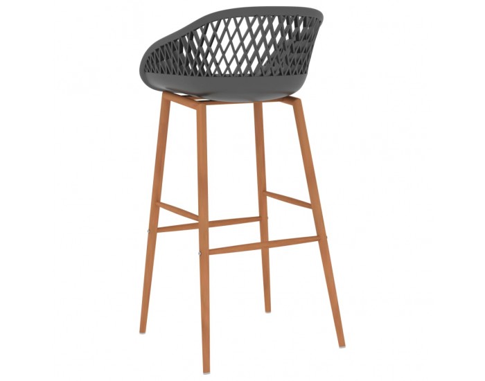 Sonata H Бар столове, 4 бр, сиви