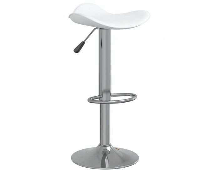 Sonata H Бар табуретки, 2 бр, бели, хромирана стомана и изкуствена кожа Sonata H Бар табуретки, 2 бр, бели, хромирана стомана и изкуствена кожа