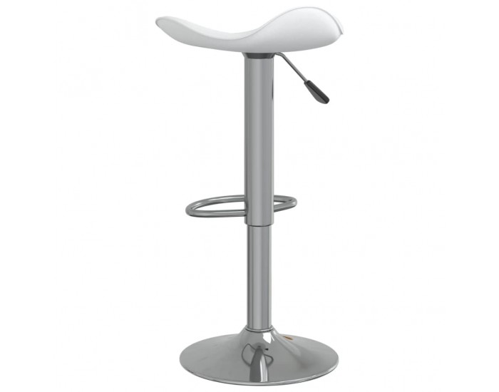 Sonata H Бар табуретки, 2 бр, бели, хромирана стомана и изкуствена кожа Sonata H Бар табуретки, 2 бр, бели, хромирана стомана и изкуствена кожа