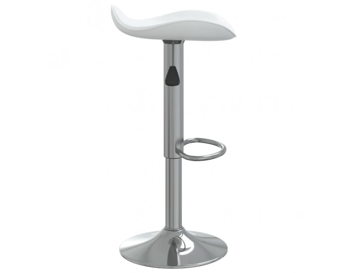 Sonata H Бар табуретки, 2 бр, бели, хромирана стомана и изкуствена кожа Sonata H Бар табуретки, 2 бр, бели, хромирана стомана и изкуствена кожа