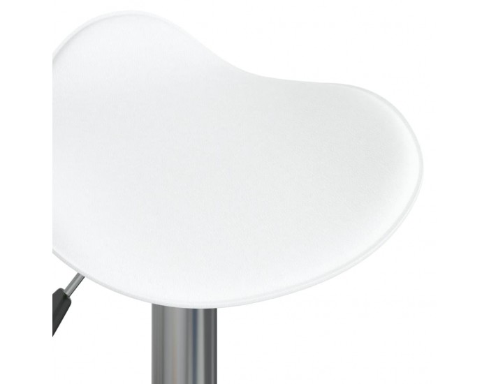 Sonata H Бар табуретки, 2 бр, бели, хромирана стомана и изкуствена кожа Sonata H Бар табуретки, 2 бр, бели, хромирана стомана и изкуствена кожа