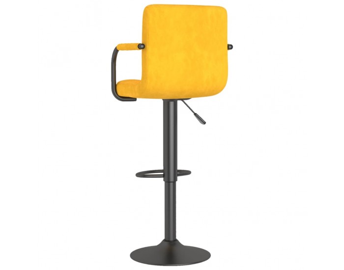 Sonata H Бар табуретки, 2 бр, горчица, кадифе