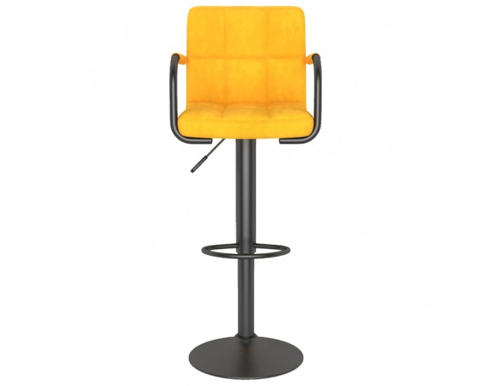 Sonata H Бар табуретки, 2 бр, горчица, кадифе