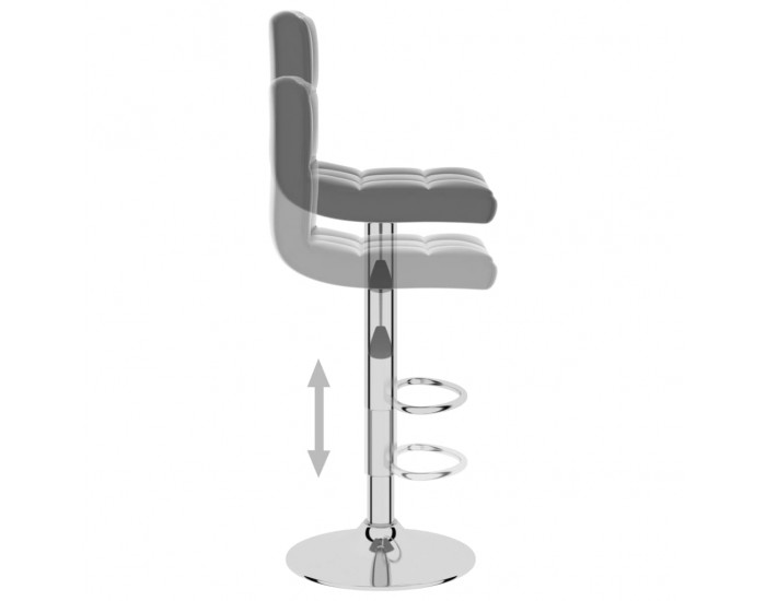 Sonata H Бар табуретка, сива, изкуствена кожа Sonata H Бар табуретка, сива, изкуствена кожа