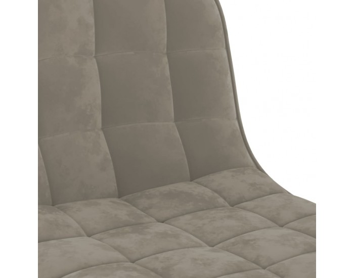 Sonata H Бар табуретка, светлосива, кадифе