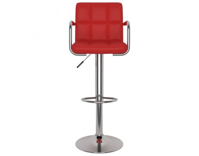Sonata H Бар табуретки, 2 бр, виненочервени, изкуствена кожа