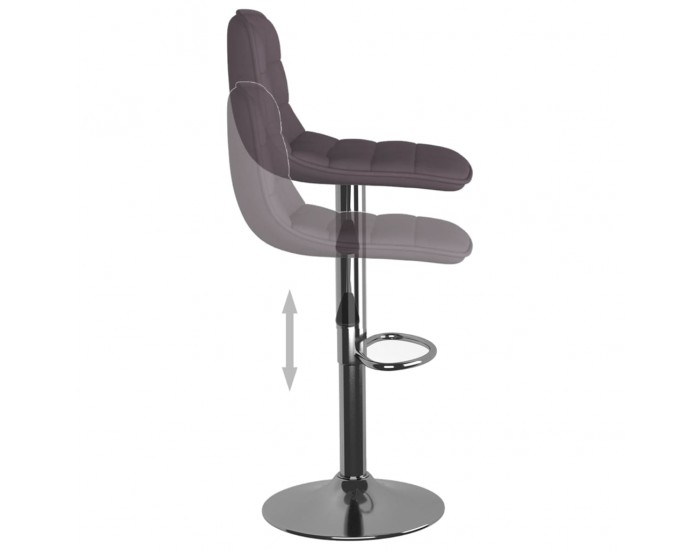 Sonata H Бар табуретки, 2 бр, таупе, текстил