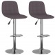 Sonata H Бар табуретки, 2 бр, таупе, текстил