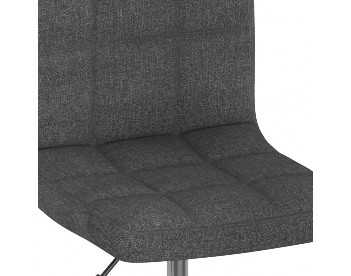 Sonata H Въртяща се бар табуретка, тъмносива, текстил