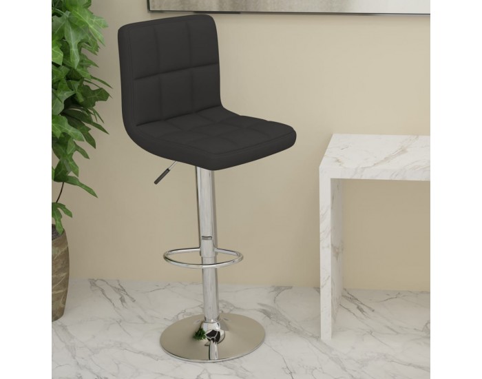 Sonata H Бар табуретка, черна, текстил