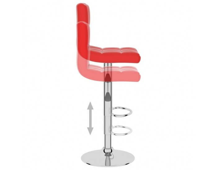 Sonata H Бар табуретка, червена, изкуствена кожа Sonata H Бар табуретка, червена, изкуствена кожа