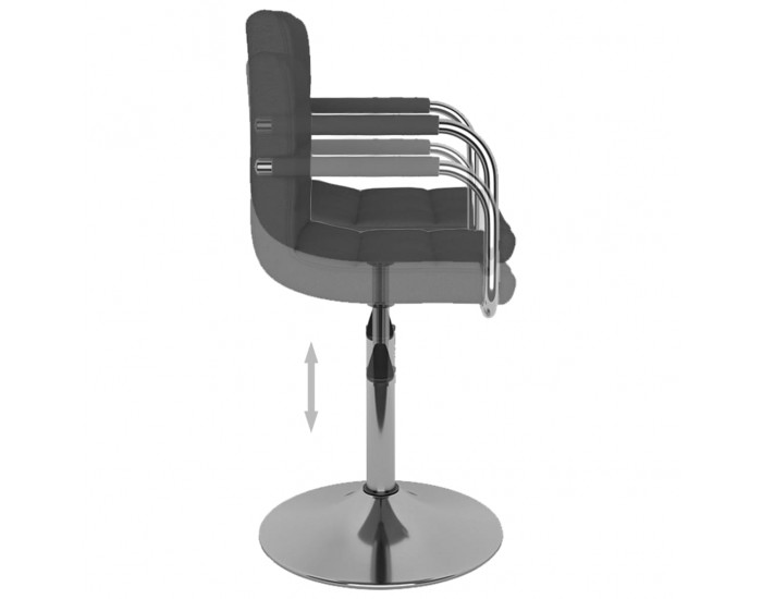 Sonata H Бар табуретка, тъмносива, текстил