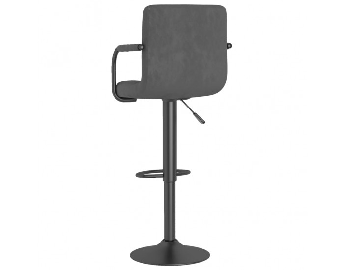 Sonata H Бар табуретка, тъмносива, кадифе