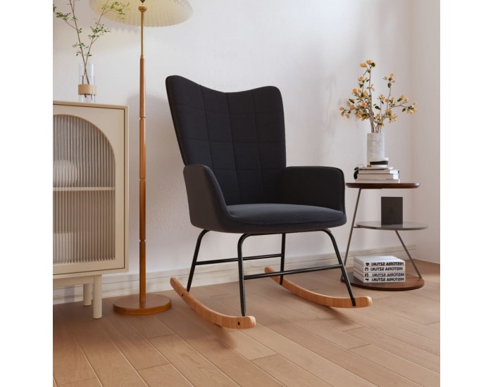 Sonata H Люлеещ се стол, черен, текстил