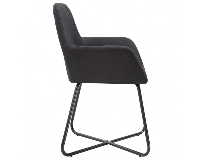 Sonata H Трапезни столове, 6 бр, черни, плат