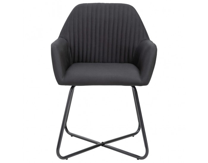 Sonata H Трапезни столове, 6 бр, черни, плат