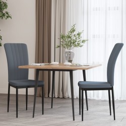 Sonata H Трапезни столове, 2 бр, тъмносиви, кадифе - Трапезни столове