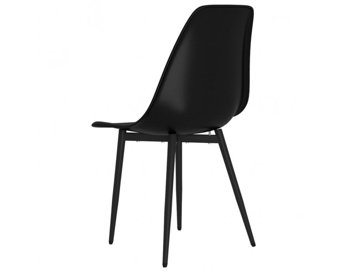 Sonata H Трапезни столове, 4 бр, черни, PP