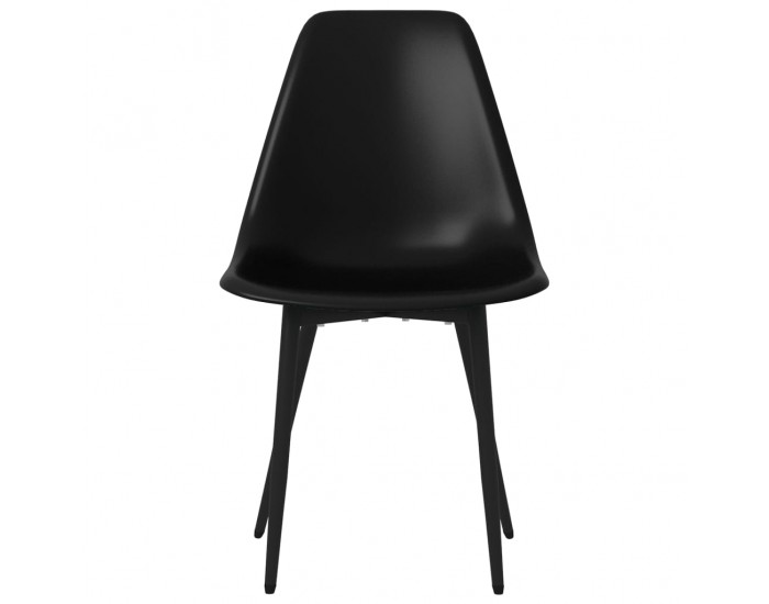 Sonata H Трапезни столове, 4 бр, черни, PP