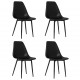 Sonata H Трапезни столове, 4 бр, черни, PP