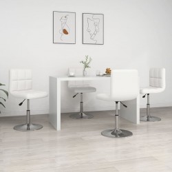 Sonata H Трапезни столове, 4 бр, бели, изкуствена кожа - Трапезни столове