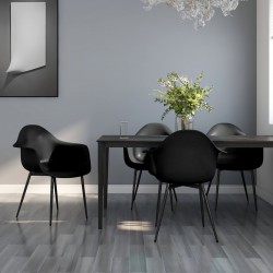 Sonata H Трапезни столове, 4 бр, черни, PP - Трапезни столове