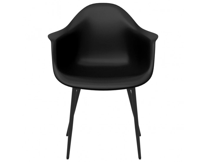 Sonata H Трапезни столове, 4 бр, черни, PP