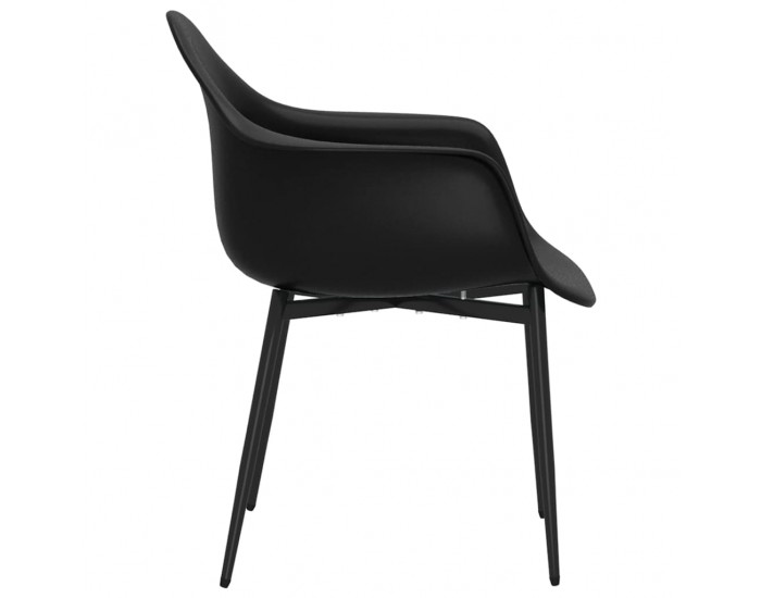 Sonata H Трапезни столове, 4 бр, черни, PP