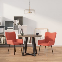 Sonata H Трапезни столове, 2 бр, розови, кадифе - Трапезни столове