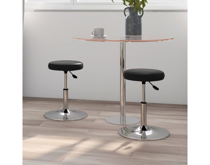 Sonata H Трапезни столове, 2 бр, черни, изкуствена кожа