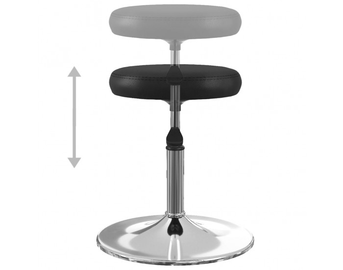 Sonata H Трапезни столове, 2 бр, черни, изкуствена кожа