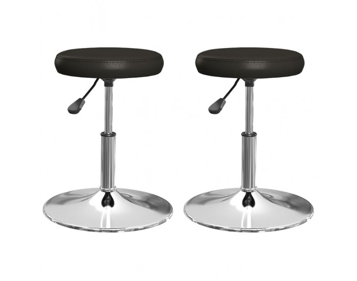 Sonata H Трапезни столове, 2 бр, черни, изкуствена кожа