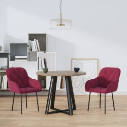 Sonata H Трапезни столове, 2 бр, виненочервени, кадифе - Трапезни столове